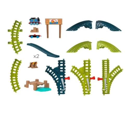THOMAS SET DE JOACA CU LOCOMOTIVA PUSH ALONG THOMAS SI ACCESORII, MTHGY82_HPM64