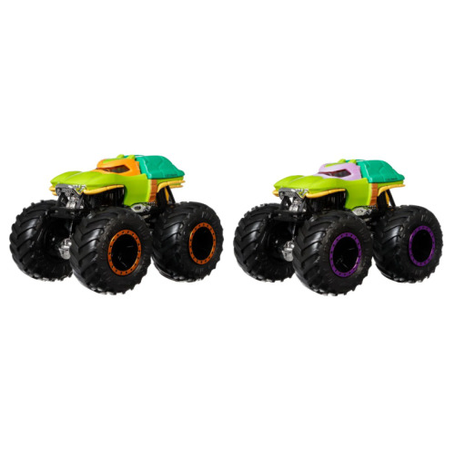 MONSTER TRUCK SET 2 MASINI SCARA 1 LA 64 MICHELANGELO SI DONATELLO, MTFYJ64_HNX31