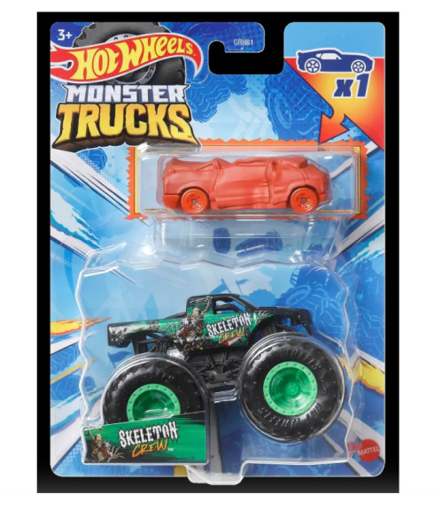 Монстр-трак и металлическая машинка Skeleton Crew Hot Wheels, MTGRH81_HKM11