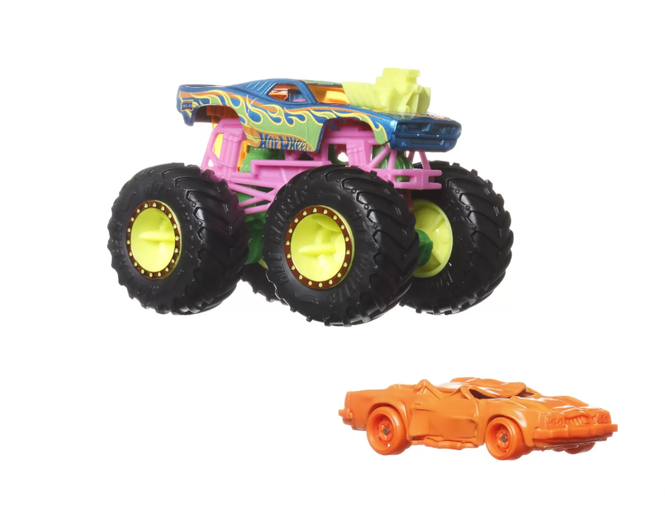 Монстр-трак и металлическая машинка Rodger Dodger Hot Wheels, MTGRH81_HWN37