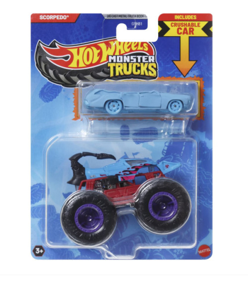 Монстр-трак и металлическая машинка Scorpedo Hot Wheels, MTGRH81_JCG30