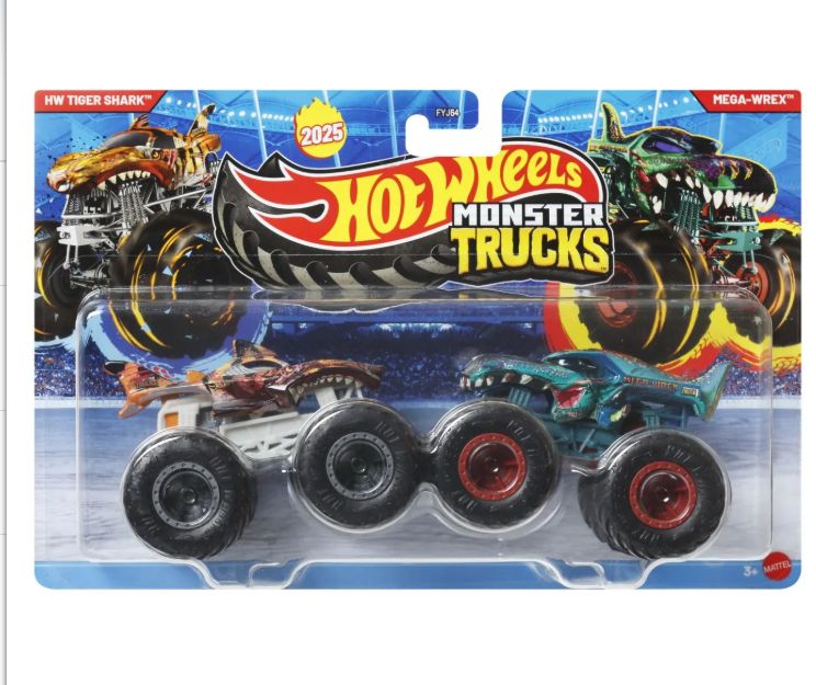 HOT WHEELS MONSTER TRUCK SET 2 MASINI TOTALED SI CRATE DANGER SCARA 1 LA 64, MTFYJ64_JCC82