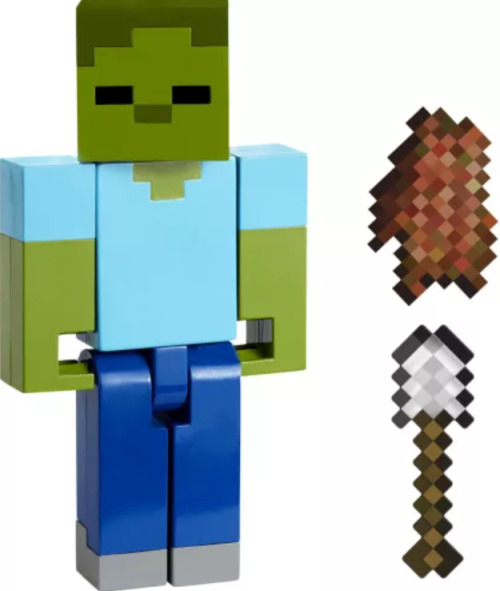 MINECRAFT CRAFT A BLOCK FIGURINA ZOMBI 8CM, MTGTP08_JCN44