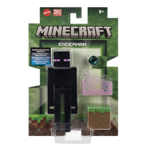 Minecraft Craft-A-Block фигурка Эндермен 8 см, MTGTP08_JCN37