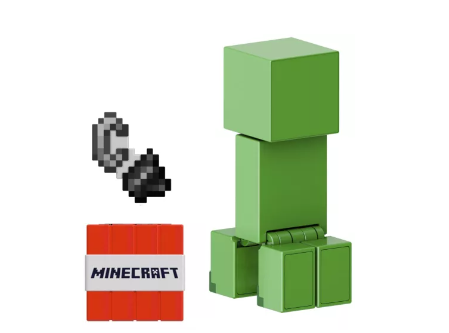 MINECRAFT CRAFT A BLOCK FIGURINA CREEPER 8CM, MTGTP08_JCN29
