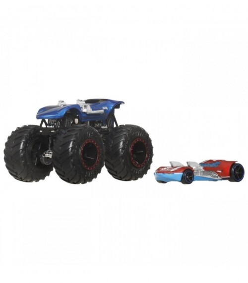 HOT WHEELS MONSTER TRUCK SI MASINUTA METALICA TWIN MILL, MTGRH81_JCG34