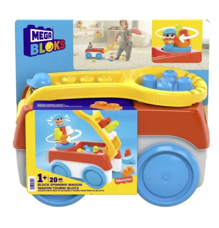 Mega Bloks конструктор 20 деталей «Вращающаяся тележка», MTHHN00