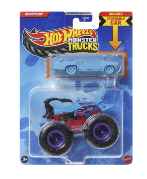 Монстр-трак и металлическая машинка Scorpedo Hot Wheels, MTGRH81_JCG39