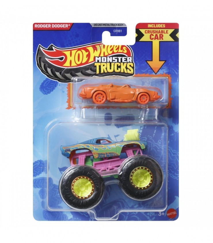 HOT WHEELS MONSTER TRUCK SI MASINUTA METALICA RODGER DODGER, MTGRH81_JCG44
