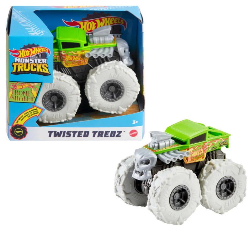 Монстр-трак машинка Twister Tredz Bone Shaker, масштаб 1:43 Hot Wheels, MTGVK37_GVK38