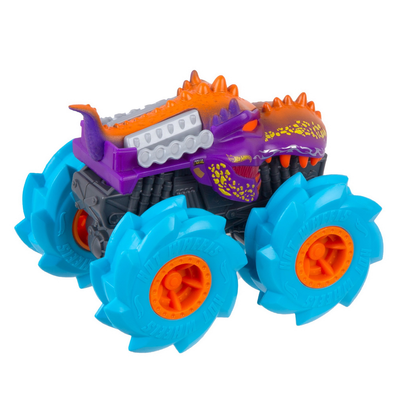 Монстр-трак машинка Twister Tredz Mega Wrex (синий), масштаб 1:43 Hot Wheels, MTGVK37_GVK39