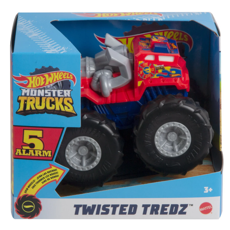 HOT WHEELS MONSTER TRUCK MASINUTA TWISTER TREDZ 5 ALARM SCARA 1:43, MTGVK37_GVK41