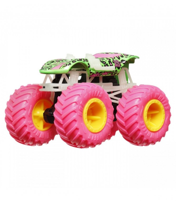 Монстр-трак, Машинка светящаяся в темноте, Twin Mill, масштаб 1:64 Hot Wheels, MTHCB50_HVH80