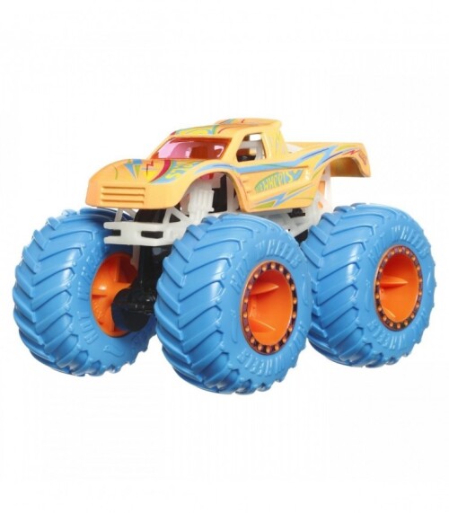 HOT WHEELS MONSTER TRUCK GLOW IN THE DARK MASINUTA PODIUM CRASHER SCARA 1:64, MTHCB50_HWC84