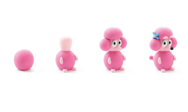 Набор для лепки воздушный пластилин, "Coco" 5 баночек, HC-50203