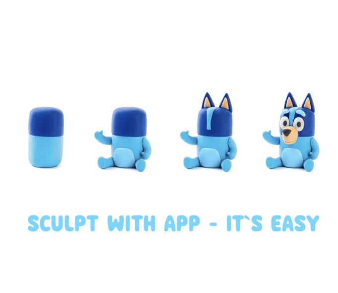 Набор для лепки воздушный пластилин, "Bluey" 5 баночек, HC-50202