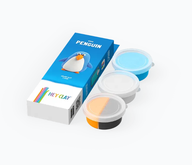 Set pasta de modelat, "Penguin" 3 recipiente, HC-30053