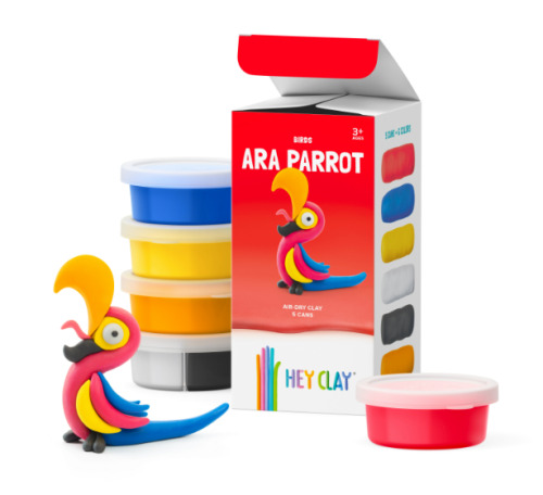 Set pasta de modelat, "Ara Parrot" 3 recipiente, HC-30054
