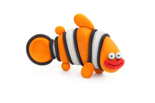 Набор для лепки воздушный пластилин, "Clownfish" 3 баночки, HC-30058