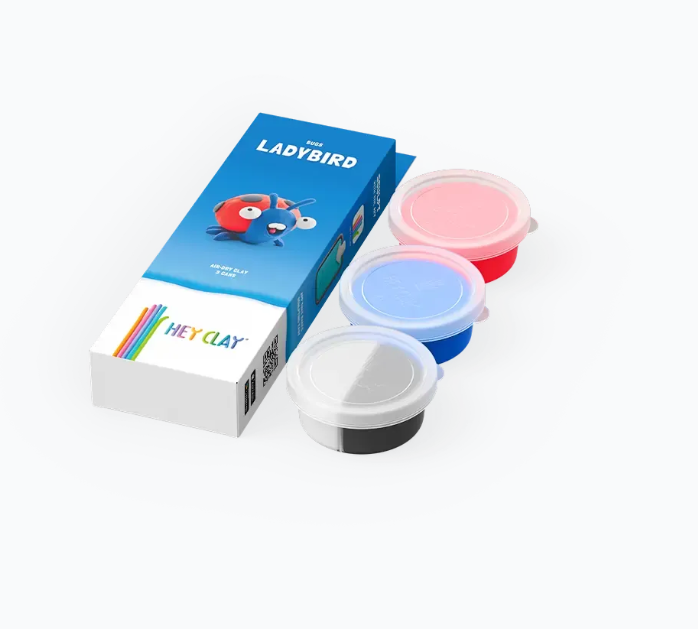 Set pasta de modelat, "Ladybird" 3 recipiente, HC-30066