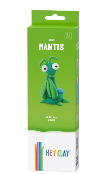 Набор для лепки воздушный пластилин, "Mantis" 3 баночки, HC-30067