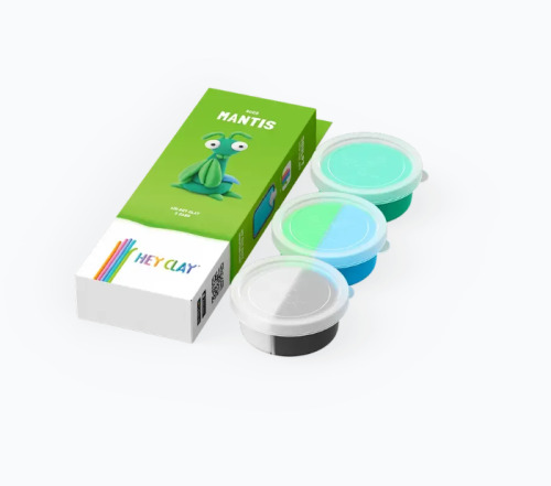 Набор для лепки воздушный пластилин, "Mantis" 3 баночки, HC-30067