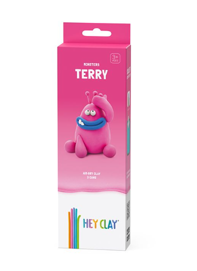 Набор для лепки воздушный пластилин, "Terry" 3 баночки, HC-30081