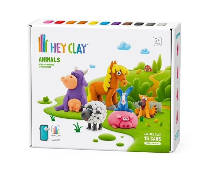 Set pasta de modelat, "Animals" 15 recipiente, HC-15012