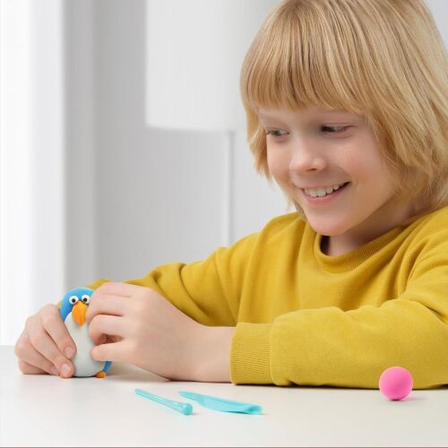 Набор для лепки воздушный пластилин, "Birds" 15 баночек, HC-15013