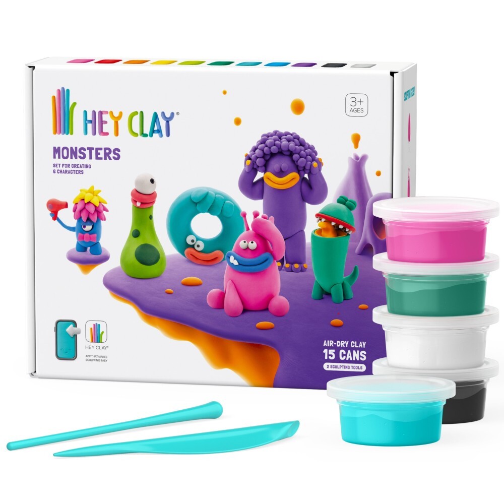 Set pasta de modelat, "Monsters" 15 recipiente, HC-15018