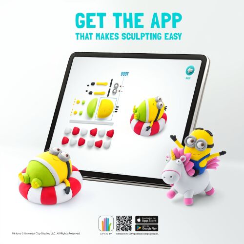 HC-15026 Набор для лепки воздушный пластилин, "Minions" 15 баночек