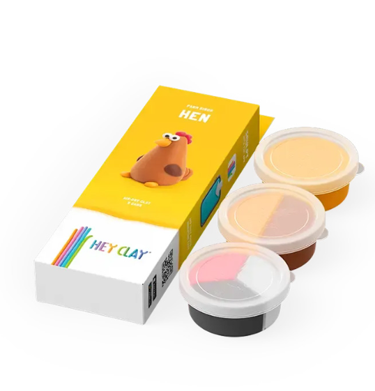 Set pasta de modelat, "Hen" 3 recipiente, HC-30095