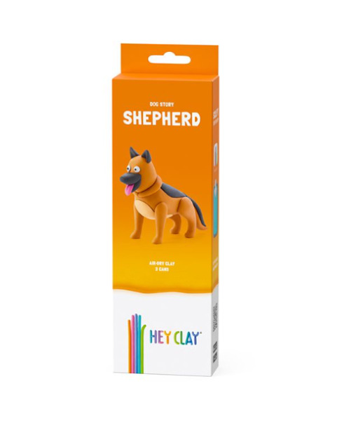 Набор для лепки воздушный пластилин, "Shepherd Dog" 3 баночки, HC-30120