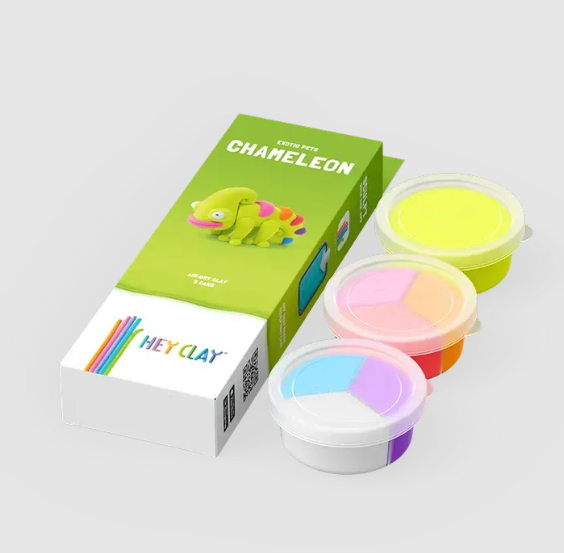 Набор для лепки воздушный пластилин, "Chameleon" 3 баночки, HC-30123