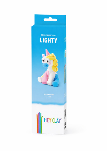 Набор для лепки воздушный пластилин, "Lighty" 3 баночки, HC-30136