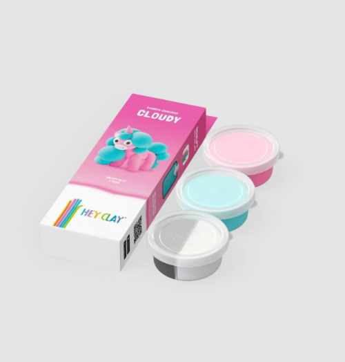 Set pasta de modelat, "Cloudy" 3 recipiente, HC-30138