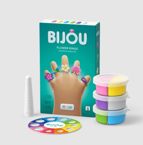 Set pasta de modelat, "Flower Rings" 3 recipiente, HC-31001