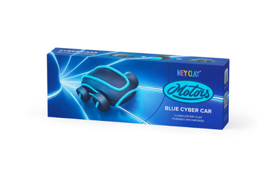 Set pasta de modelat, "Blue Cyber Car" 3 recipiente, HC-20903