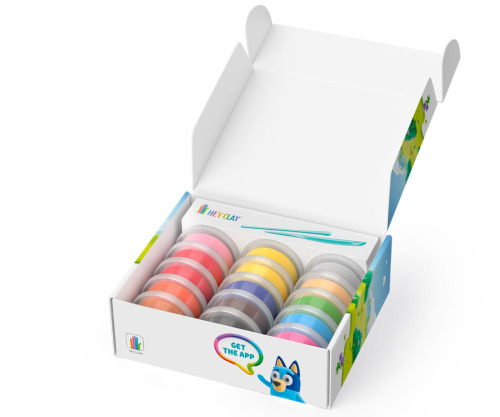 Set pasta de modelat, "Bluey and Friends" 15 recipiente, HC-15031