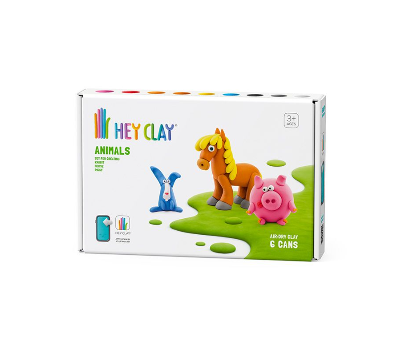 Set pasta de modelat, "Animals" 6 recipiente, HC-60023