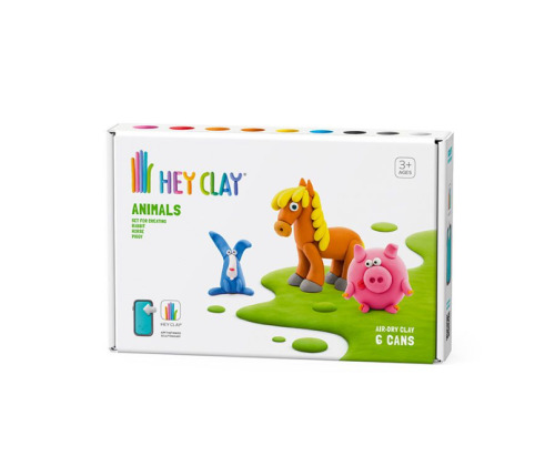 Set pasta de modelat, "Animals" 6 recipiente, HC-60023