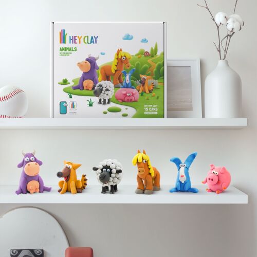 Set pasta de modelat, "Animals" 6 recipiente, HC-60023