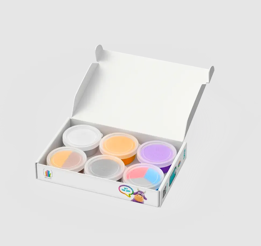 Set pasta de modelat, "Animals" 6 recipiente, HC-60024