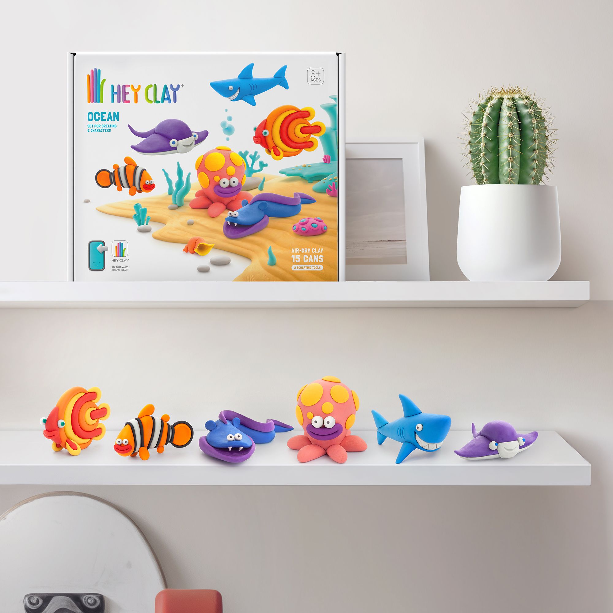 Set pasta de modelat, "Ocean" 6 recipiente, HC-60027