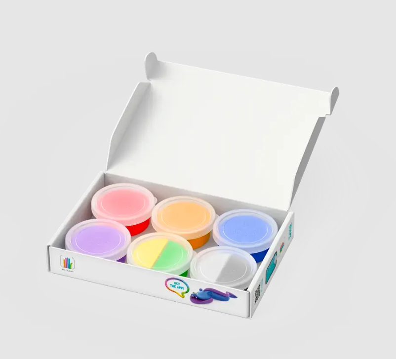 Набор для лепки воздушный пластилин, "Ocean" 6 баночек, HC-60028