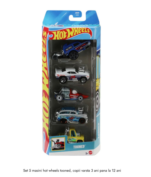 SET 5 MASINI HOT WHEELS TOONED, MT1806_JBJ85