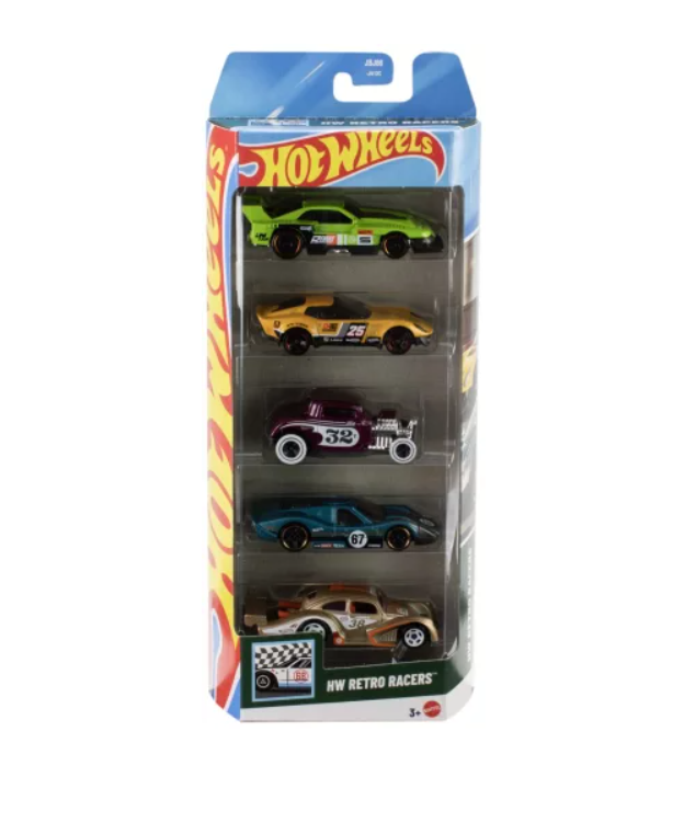 SET 5 MASINI HOT WHEELS HW RETRO RACERS, MT1806_JBJ86