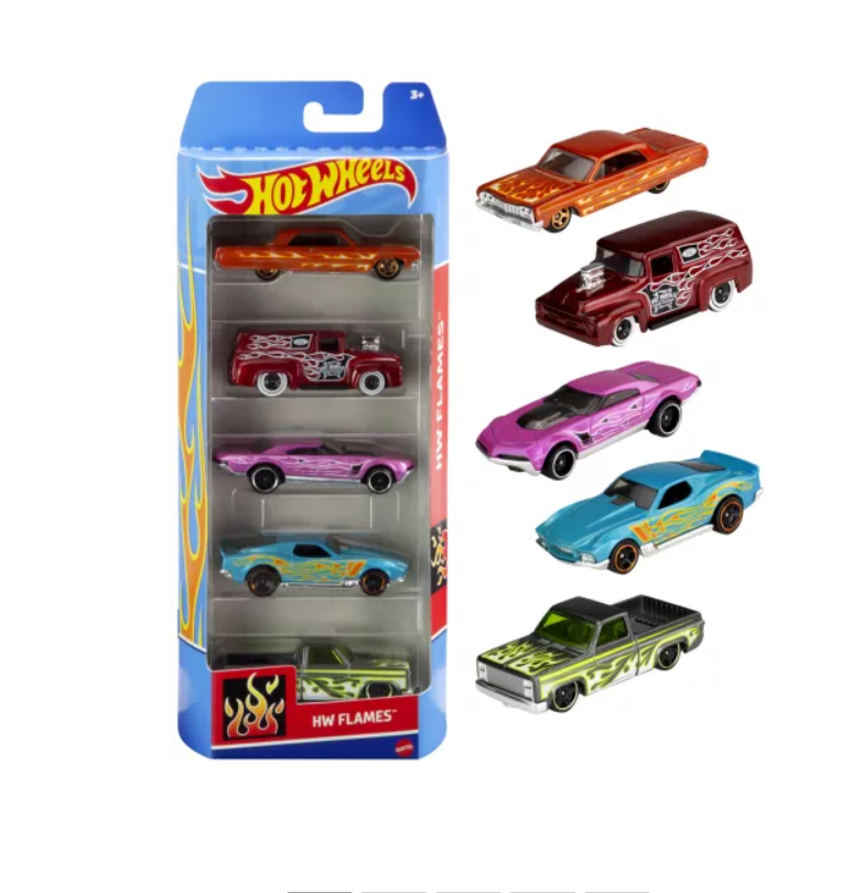 Набор из 5 машинок Hot Wheels Огненное пламя, MT1806_HTV47