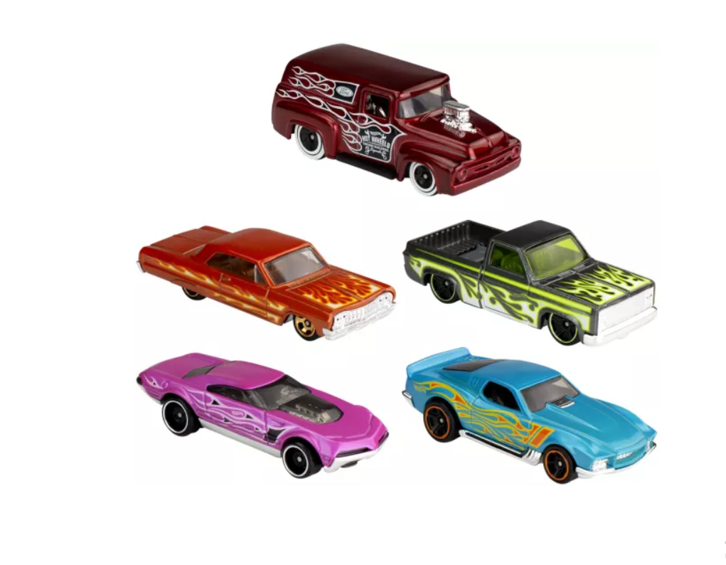 Набор из 5 машинок Hot Wheels Огненное пламя, MT1806_HTV47