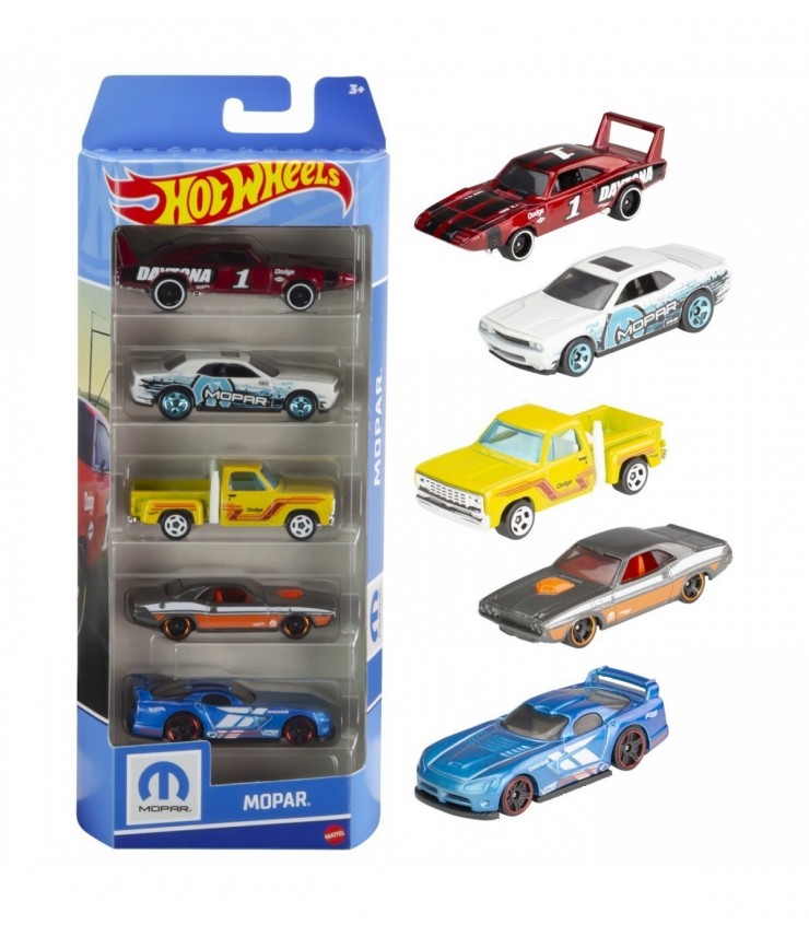 Набор из 5 машинок Hot Wheels Mopar, MT1806_HTV48
